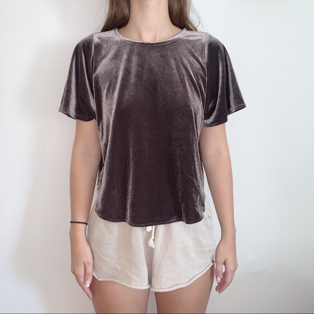 Madewell Crushed Velvet Top